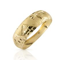 2 Anéis Escrava Egípcia Ouro 10k Amarelo Ac27 Largo