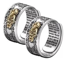 2 Anel Feng Shui Pixiu Poderoso Amuleto Para Atrair Riqueza