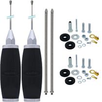 2 Antena Móvel Px Inox 11m Maria Mole 2,70 metros Alongador 60cm Parafusos Anti-Furto 2 Antena Móvel Px Inox 11m Maria Mole 2,70 metros Alongador 60cm Parafusos Anti-Furto