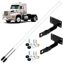 2 Antena Móvel Px Inox Mini Maria Mole 1,40m Alongador 15cm Suporte Volvo Nl Parafusos Fixação 2 Antena Móvel Px Inox Mini Maria Mole 1,40m Alongador 15cm Suporte Volvo Nl Parafusos Fixação