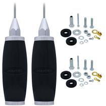 2 Antena Móvel PX Marinox 2,70 Metros Radio Amador B-2003p + 2 Kit Parafusos Anti-Furto R-30
