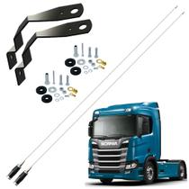 2 Antena Móvel Px Mini Maria Mole Inox 1,40 metros Suporte Dianteiro Nova Scania Parafusos Anti-Furto 2 Antena Móvel Px Mini Maria Mole Inox 1,40 metros Suporte Dianteiro Nova Scania Parafusos Anti-Furto