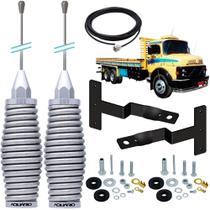 2 Antena Px 2,70 metros Marinox Mola Cromada B-2003 Suporte Mercedes Benz Antigo Cabo 5,5 metros Parafusos Anti-Furto