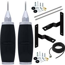 2 Antena Px Marinox B2003p 2,70 Mts Caminhão Mb Mercedes Benz Bicudo Alongador 60cm Cabo 5,5 Metros Parafusos Suportes