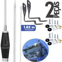2 Antena Px Mini Maria Mole Inox 1,40m Alongador 40cm Suporte Parabrisa Volvo Fh Parafusos 2 Antena Px Mini Maria Mole Inox 1,40m Alongador 40cm Suporte Parabrisa Volvo Fh Parafusos