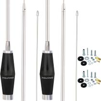 2 Antena Px Mini Maria Mole Inox 1,40m Alongador 60cm Parafusos Anti-furto 2 Antena Px Mini Maria Mole Inox 1,40m Alongador 60cm Parafusos Anti-furto