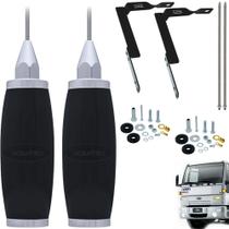 2 Antena PX Radio Amador Marinox 2,70 metros + Suporte Lado Direito + Esquerdo Caminhão Ford Cargo Kit de Parafusos Anti-Furto Prolongador Inox 60cm 2 Antena PX Radio Amador Marinox 2,70 metros + Suporte Lado Direito + Esquerdo Caminhão Ford Cargo Kit de Parafusos Anti-Furto Prolongador Inox 60cm