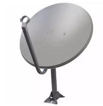 2 antenas ku 60cm+2 lnb simples+2 kit cabo