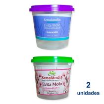 2 Antimofo Secar Ambiente Desumidificador Guarda Roupa Evita Mofo de Lavanda Neutro 130g - Envio Já