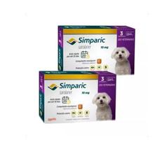 2 Antipulgas E Carrapatos Simparic 10Mg Cães 2,6 A 5Kg C/3 2 Antipulgas E Carrapatos Simparic 10Mg Cães 2,6 A 5Kg C/3