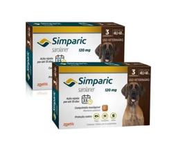 2 Antipulgas E Carrapatos Simparic 120Mg Cães 40,1 A 60Kg
