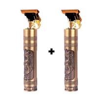 2 Aparadores De Pelo Vintage Profissional Dourado 110V/220V