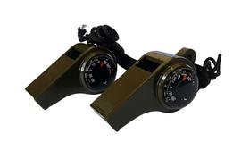 2 Apitos multifuncional bussola termômetro sobrevivência