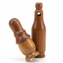 2 Apitos Premium Rola e Apito Profissional Madeira Aracuã 2 Apitos Premium Rola e Apito Profissional Madeira Aracuã