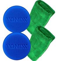 2 Aplicador Espuma + 2 Pano Flanela Toalha Microfibra Vonixx 2 Aplicador Espuma + 2 Pano Flanela Toalha Microfibra Vonixx