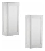 2 Arandelas Externa Luminária De Parede Quadrada Branco 441 2 Arandelas Externa Luminária De Parede Quadrada Branco 441