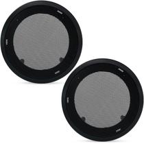 2 Arandelas P/ 6 Pol Som Ambiente Teto Gesso Embutir Preta 2 Arandelas P/ 6 Pol Som Ambiente Teto Gesso Embutir Preta