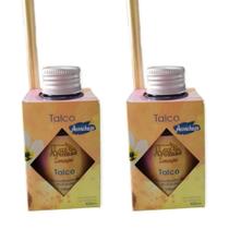2 Aromatizador Ambiente de Talco Perfumador Vareta Casa 100ml Difusor Ar Marca Luz Aromas - Envio Já 2 Aromatizador Ambiente de Talco Perfumador Vareta Casa 100ml Difusor Ar Marca Luz Aromas - Envio Já