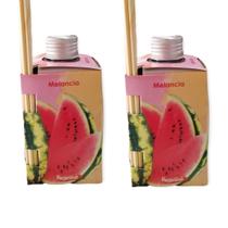 2 Aromatizador Ambiente Melancia Difusor Vareta Casa Lar 280ml Marca Luz Aroma - Envio Já