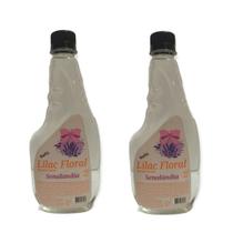 2 Aromatizador de Passar Roupa Lilac Floral Água de Cheiro 500ml Refil Marca Senalândia - Envio Já