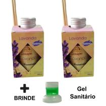2 Aromatizante Ambiente de Lavanda Odorizador Palito Perfume Ar Difusor 100ml Luz Aromas - Envio Já