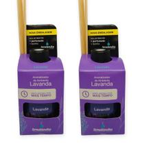 2 Aromatizante de Ambiente Lavanda Difusor Vareta Perfume Casa Lar 280ml Senalândia - Envio Já