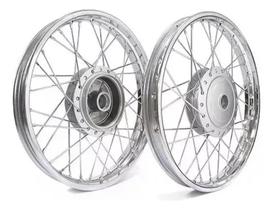 2 Aros Montado Completos (par) Honda Cg Fan Titan 150 Tambor