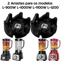 2 Arraste Copo Liquidificador Mondial L-99 L-850 L-900 L-1000 L-1200 - Everplast 2 Arraste Copo Liquidificador Mondial L-99 L-850 L-900 L-1000 L-1200 - Everplast