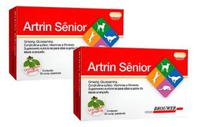 2 Artrin Sênior Ginseng Suplemento Cães Idosos 30 Comp Kit 2 Artrin Sênior Ginseng Suplemento Cães Idosos 30 Comp Kit
