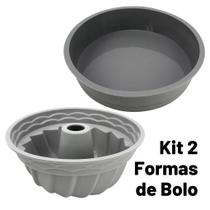 2 Assadeiras Redonda e Vazada Antiaderente Silicone