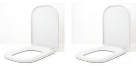 2 Assentos Tampa Para Vaso Quadrado Bomvink Branco 2 Assentos Tampa Para Vaso Quadrado Bomvink Branco