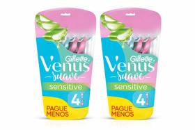 2 atacado Aparelho De Depilar Gillette Venus Suave Sensitive 8 unidades 2 atacado Aparelho De Depilar Gillette Venus Suave Sensitive 8 unidades