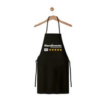 2 Aventais De Cozinha Roupa De Garçom Preto 5 Estrelas