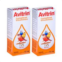 2 Avitrin Complexo Vitamínico Coveli Para Pássaros - 15ml 2 Avitrin Complexo Vitamínico Coveli Para Pássaros - 15ml
