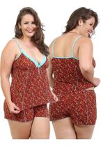 2 Baby Doll Plus Size Pijama Roupa De Dormir