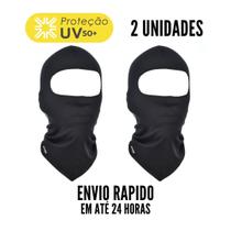 2 Balaclavas Touca Ninja Proteção UV50+ Térmica Poliéster