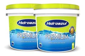 2 Baldes De 10kg Cloro Para Piscinas Premium 70% Hidroazul