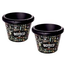 2 Baldes de Cerveja Gelo Boteco 5.3 Litros Estampa Lettering