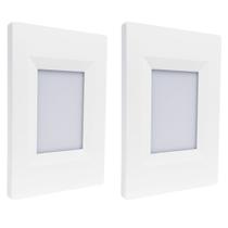 2 Balizador Elegance Led 4x2 2W Branco Quente 3000K Bivolt