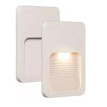 2 Balizador Ip65 Led 2w Branco Quente 3000k Parede Escada Sobrepor 2 Balizador Ip65 Led 2w Branco Quente 3000k Parede Escada Sobrepor