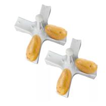 2 Bandeja De Micro-ondas P/ Assar Para Batatas Facil 18,5cm 2 Bandeja De Micro-ondas P/ Assar Para Batatas Facil 18,5cm