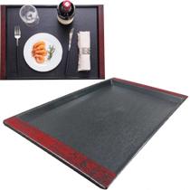 2 Bandeja Retangular Preta com Alça 38x24cm Restaurante 2 Bandeja Retangular Preta com Alça 38x24cm Restaurante