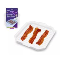 2 Bandeja Seca Bacon P/ Microondas Crocante Gostoso Petisco