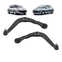 2 Bandeja Suspensão Com Pivô Nakata Dianteira Peugeot 206 2000 A 2010