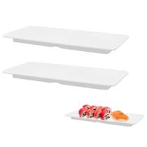 2 Bandejas Oriental Tábua Prato em Melamina 27cm Restaurante