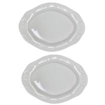 2 Bandejas Oval em Melamina Premium Cozinha 18cm Decoração - Chinatown