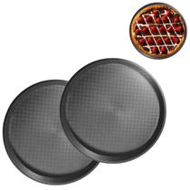 2 Bandejas Redonda Para Servir Garçom Restaurante 35cm