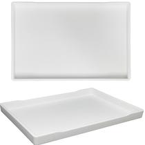 2 Bandejas Suporte 21x15cm Decoração Banheiro Cozinha Vasos