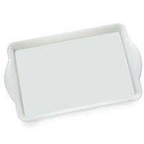 2 Bandejas Travessa Retangular com Alça em Melamina 21x14cm