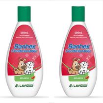 2 Banhex Condicionador Lavizoo Melancia Cães E Gatos - 500ml